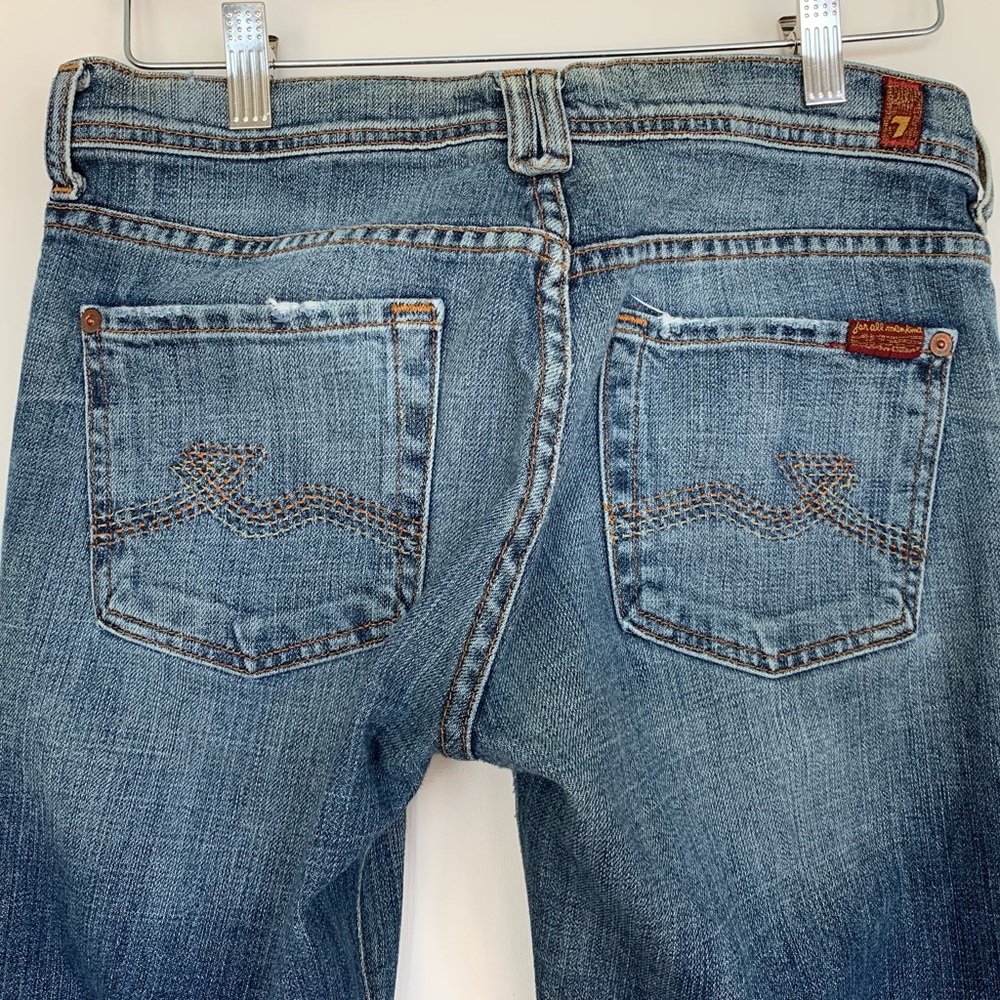 7 For All Mankind Rocker Boot Cut Jeans 27 X 33